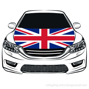 Great Britain Car Hood Flag 100*150cm Engine Flag Elastic Fabrics Car Bonnet Banner